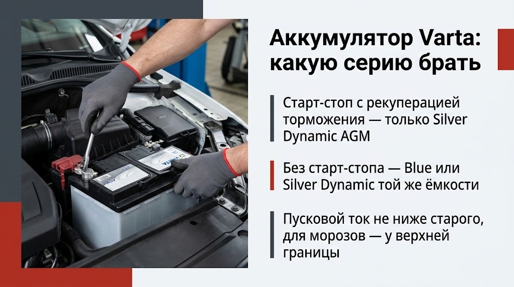 Аккумулятор Varta: какую серию брать