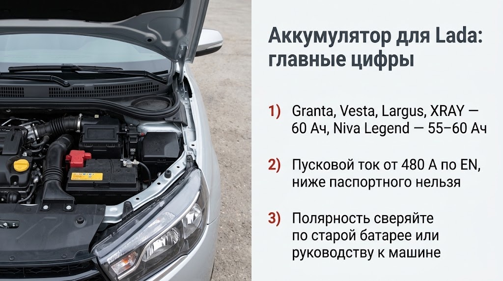 Аккумулятор для Lada: главные цифры