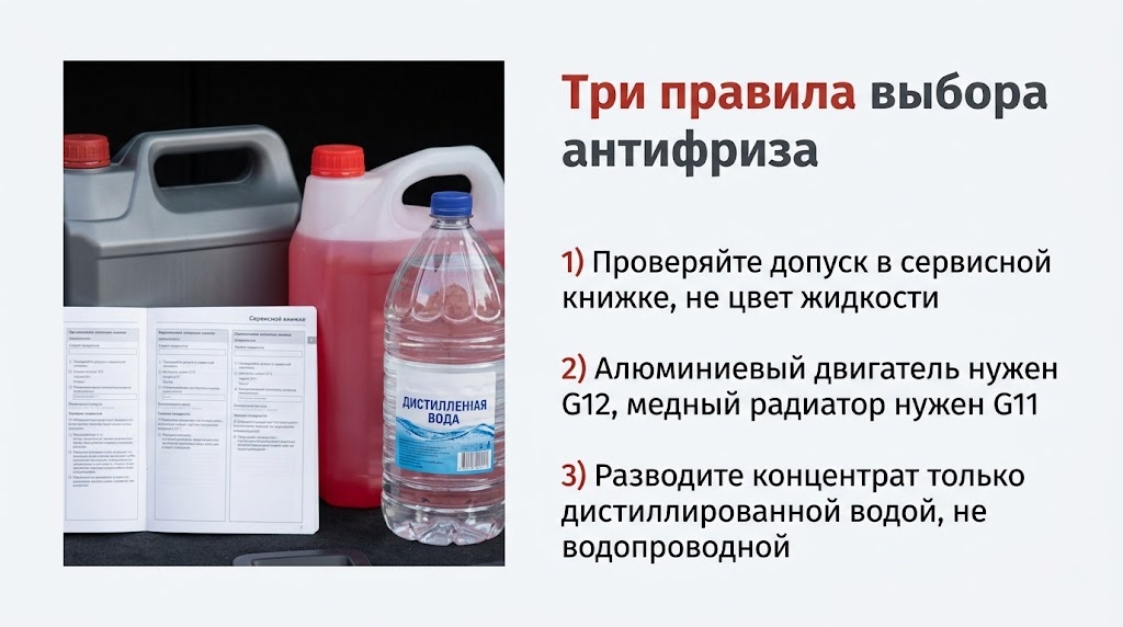 Три правила выбора антифриза